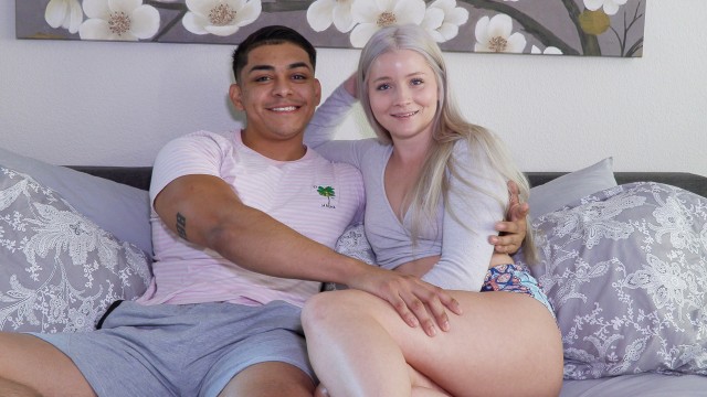 Uncut Latino Muscle Stud George Silva RETURNS For Big Booty Blonde Halle Storm